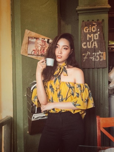 Kim Oanh ngoài đời cũng là cô gái cá tính không kém Trúc.