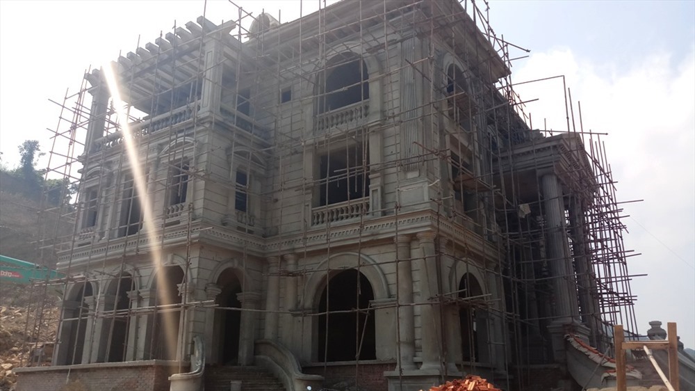 Ngôi biệt thự sai phép của Cty Công Thanh. Ảnh: Quách Du