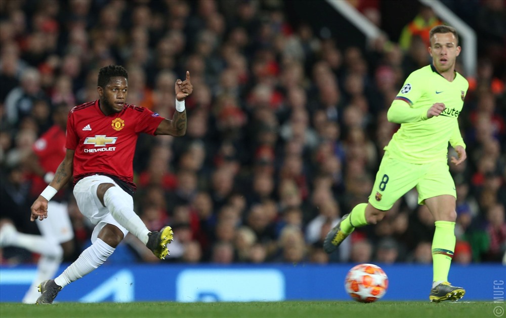 Fred và Lukaku đá tích cực nhưng chưa hiệu quả. Ảnh: MUFC.
