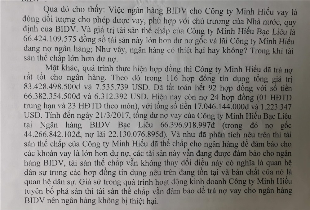 Một phần nội dung của bản án phúc thẩm của TAND cấp cao tại TH.HCM