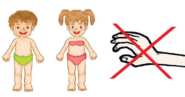 Dạy trẻ gọi tên chính xác những bộ phận riêng tư không ai được động vào là miệng, vú, mông, âm đạo, dương vật.