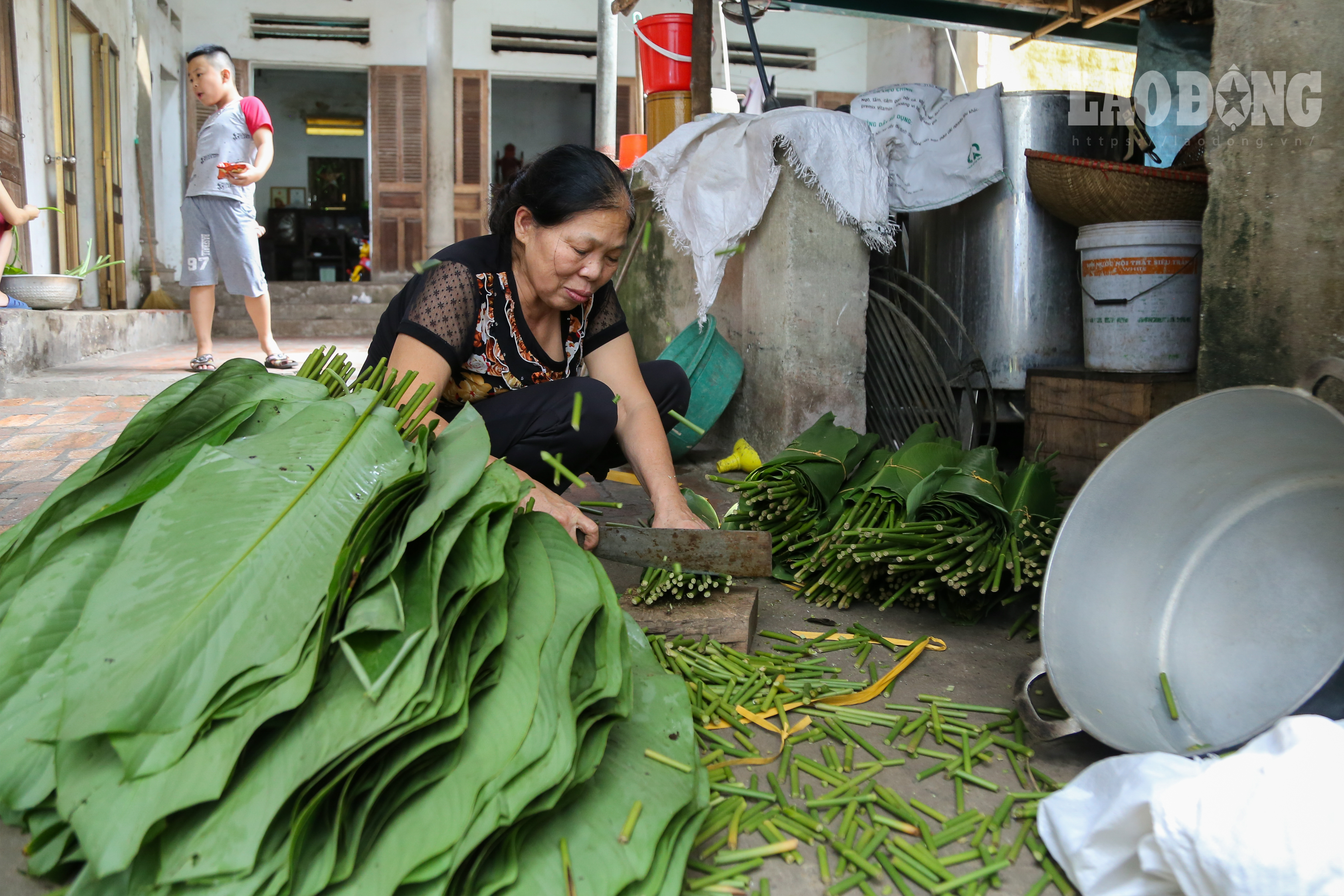 Xã Hùng Lô thành phố Việt Trì (Phú Thọ) có lẽ là xã duy nhất ở tỉnh Phú Thọ vẫn còn duy trì được nghề gói bánh chưng theo mô hình “sản xuất hàng hóa” với vài chục hộ “bám” nghề, làm bánh quanh năm suốt tháng chứ không nhỏ lẻ như một số địa phương khác.  