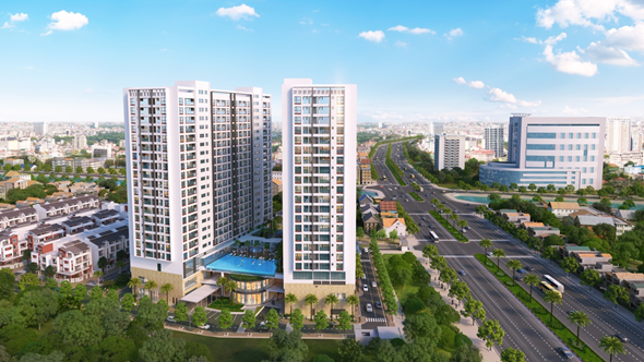 Green Pearl 378 Minh Khai hút khách hàng với giá 2,9 tỷ đồng/căn hộ 3 phòng ngủ. Ảnh: PP