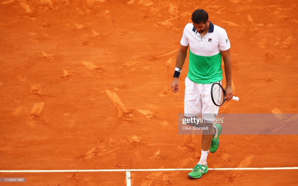 Cilic gây thất vọng tại vòng 2. Ảnh: Getty.