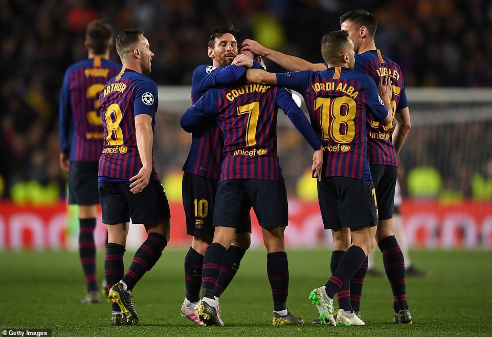 Barca đã hoàn thành tốt nhiệm vụ và tiến vào bán kết. Ảnh: Getty.