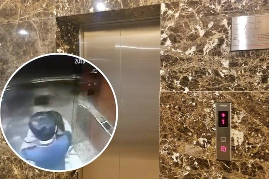 Bé gái bị sàm sỡ trong thang máy.