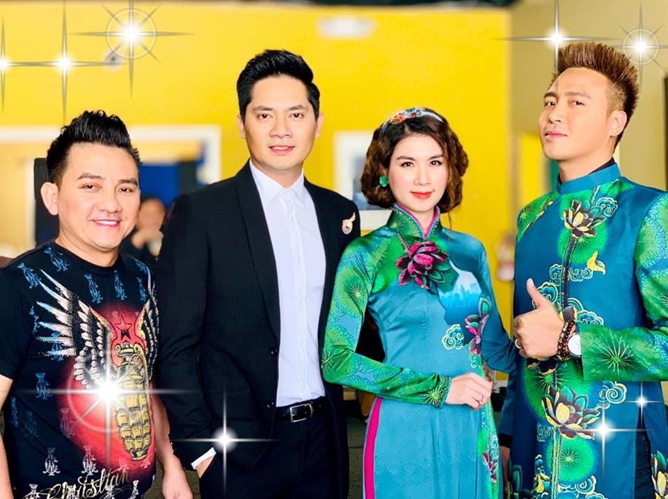 Nghệ sĩ hài Anh Vũ và các diễn viên.