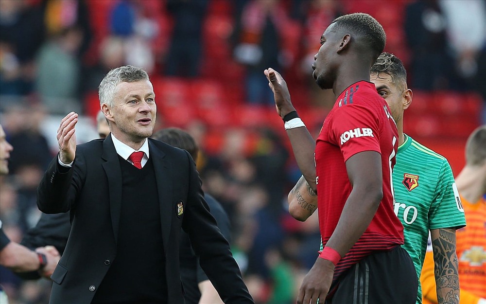 Pogba đang cảm thấy vui tại Man United. Ảnh: Getty.