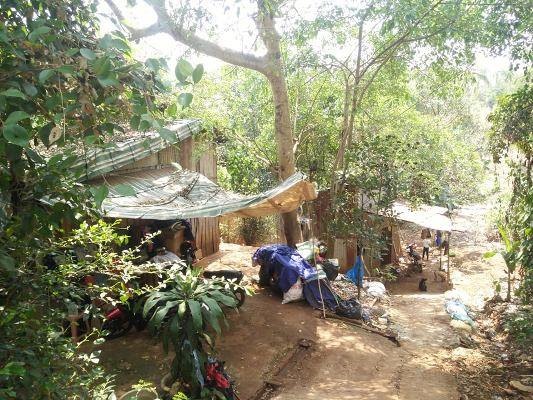 Căn nhà của chị Th. nơi Linh sinh sống trong thời gian trốn lên Đắk Lắk.