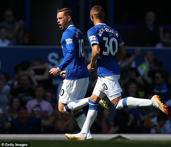 Everton đã có hiệp 1 xuất sắc. Ảnh: Getty.