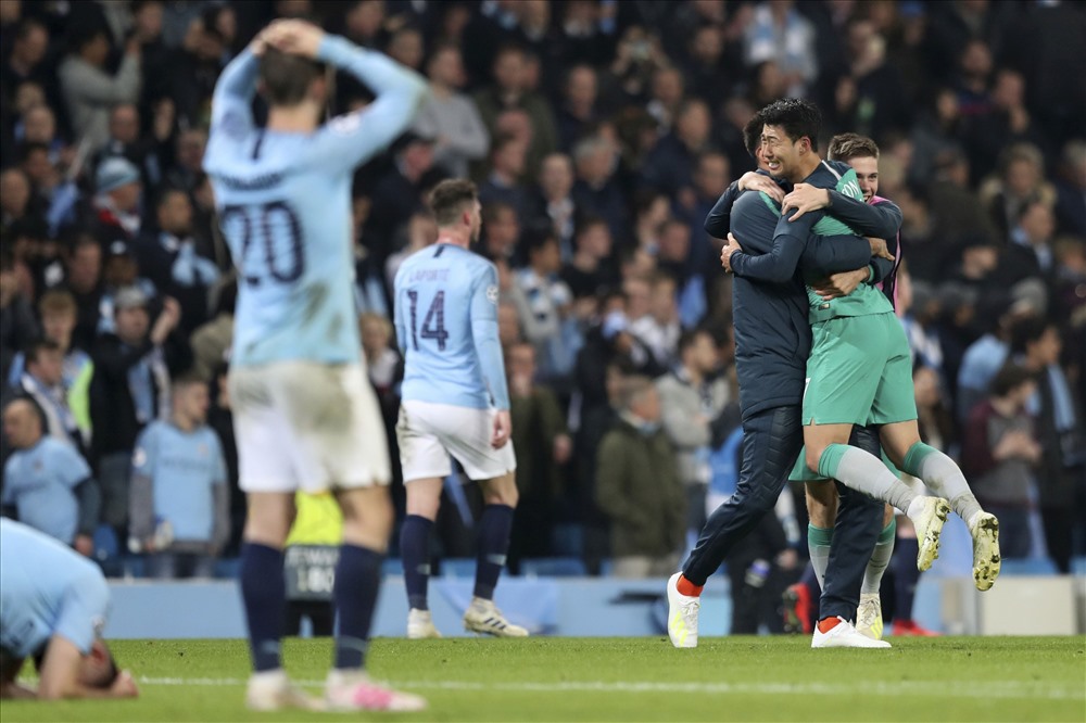 Man City bị loại khỏi Champions League theo kịch bản không tưởng. Ảnh: Getty.