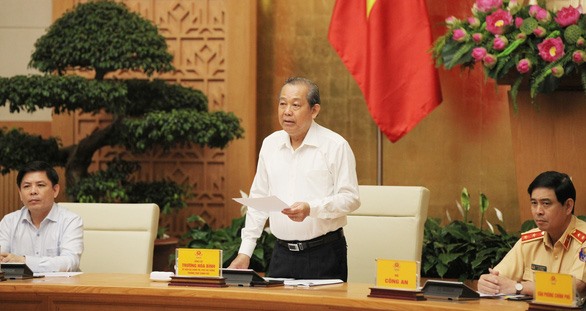 Phó thủ tướng Trương Hòa Bình chủ trì hội nghị - Ảnh: TUẤN PHÙNG/TT