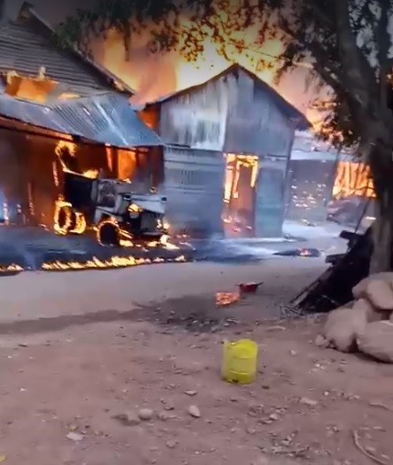Hiện trường vụ cháy.