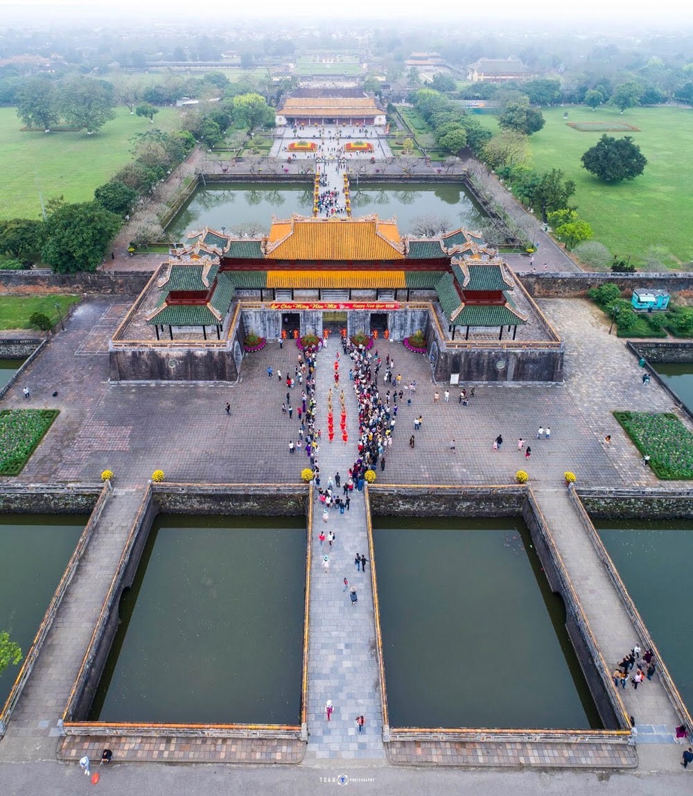 Kinh thành Huế nhìn từ không ảnh. Ảnh: TƯ LIỆU