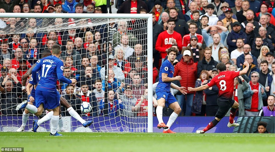 Juan Mata đã có pha lập công đầu tiên tại Premier League trong năm 2019. Ảnh: Reuters.