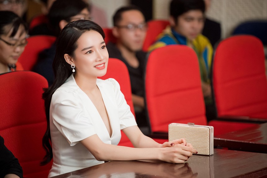 Nhã Phương tại sự kiện.