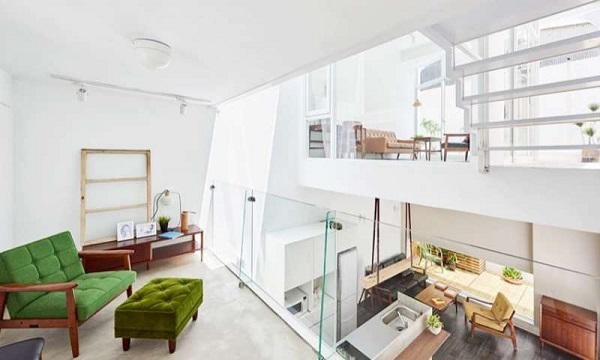 Tầng lửng bên này là không gian lý tưởng để thưởng trà, đọc sách, thư giãn,...