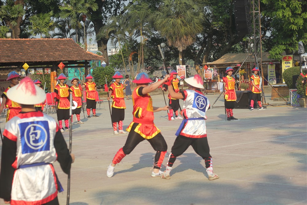 Tại hội thi này, có 32 võ sinh của môn phái Võ Kinh Vạn An được thay thế cho 32 quân cờ trong bộ môn cờ Tướng.