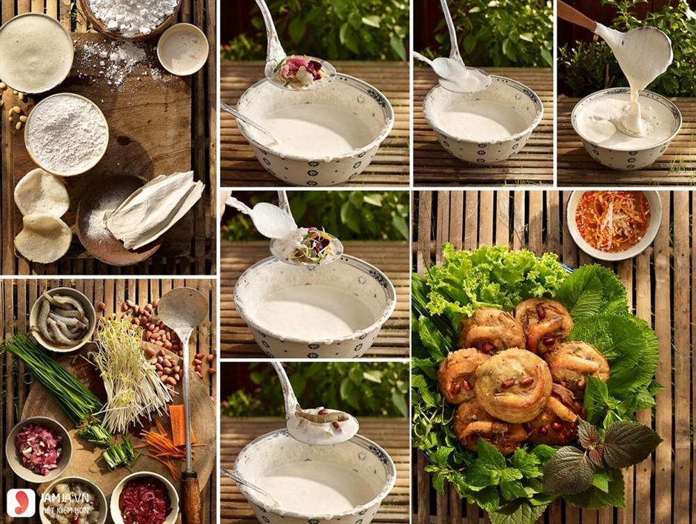 Nguyên liệu để làm bánh Cóng gồm có bột gao,