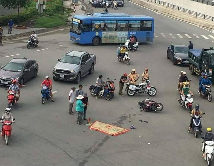 Hiện trường vụ tai nạn giao thông thương tâm. Ảnh: plo.vn.