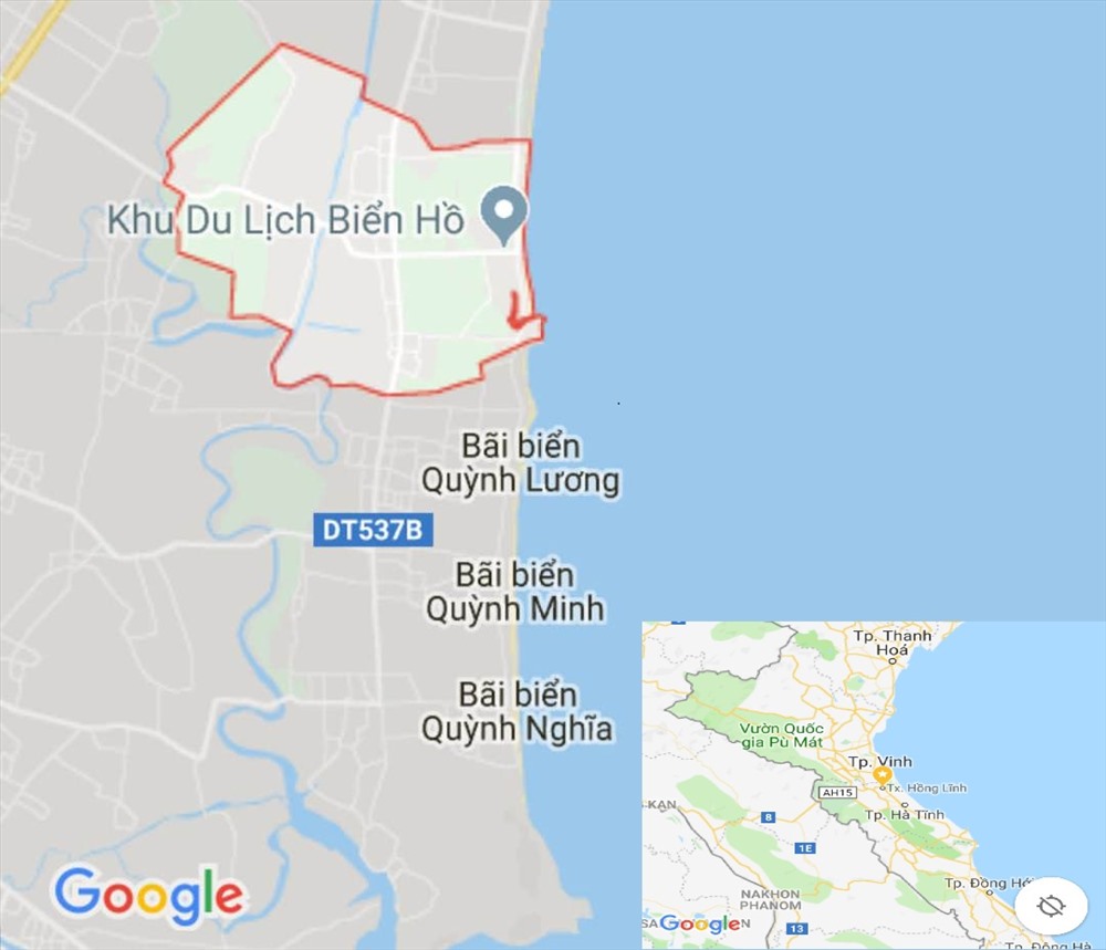 Xã Quỳnh Bảng nơi xảy ra vụ việc - Ảnh: Google map
