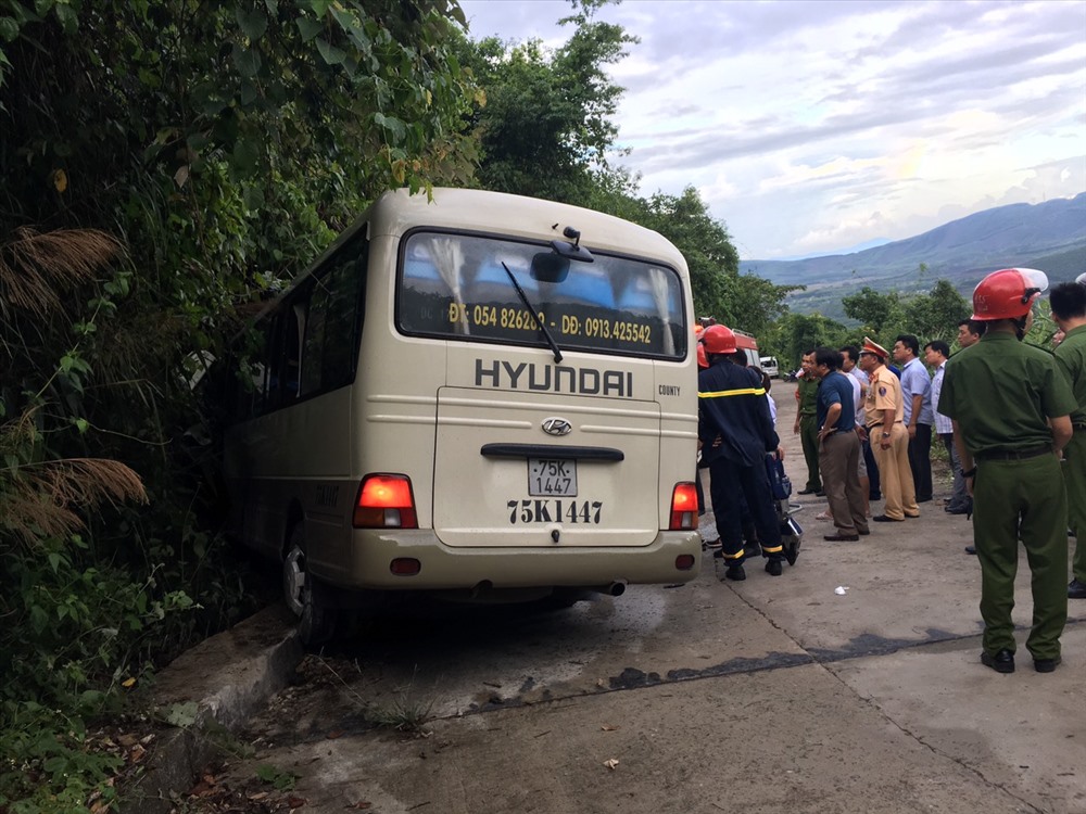 Hiện trường vụ tai nạn.