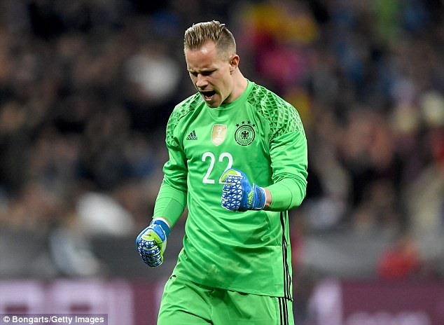Ter Stegen hướng tới danh hiệu thủ môn xuất sắc nhất Châu Âu. Ảnh Getty