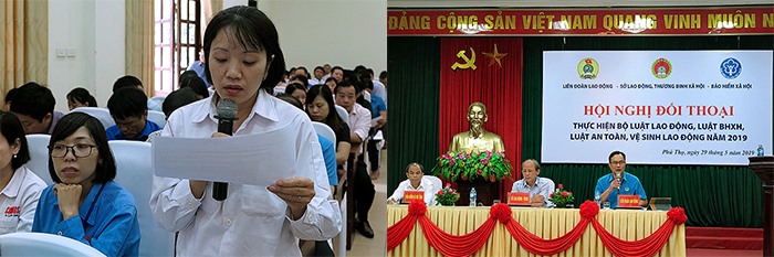 CĐCS Công ty TNHH Cosmost1 đối thoại về các chế độ chính sách cho lao động nữ và Lãnh đạo LĐLĐ tỉnh trả lời về các nội dung có liên quan