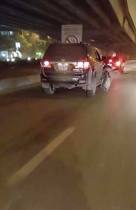 Nạn nhân vụ va chạm với xe ôtô được cho gắn biển xanh.