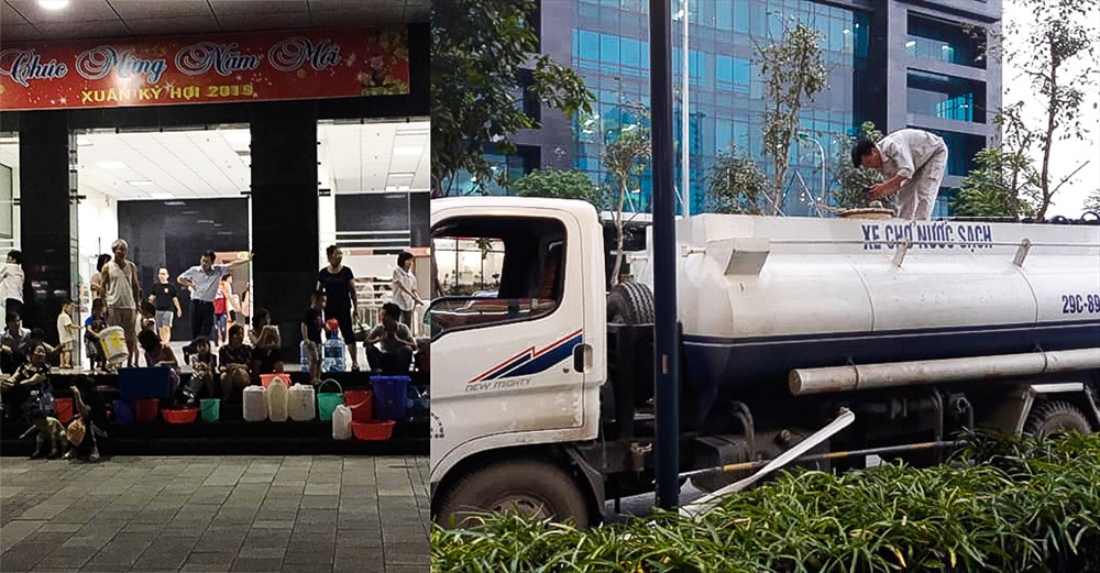Người dân khốn khổ vì thiếu nước sinh hoạt.