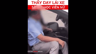 Thầy giáo dạy lái bị hành hung.