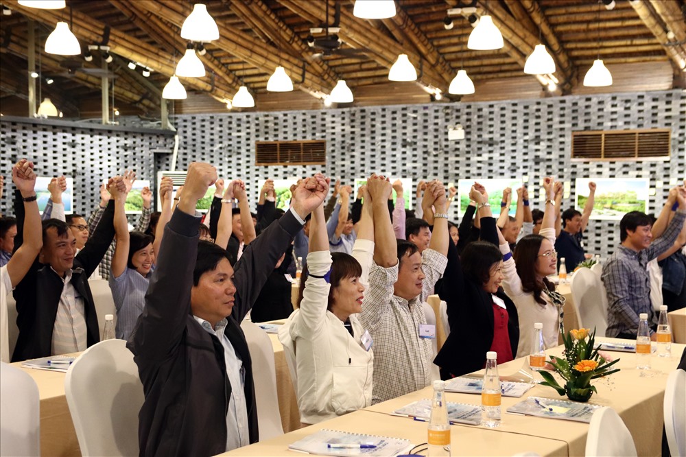 Lãnh đạo Công ty và Trưởng, Phó các phòng, ban tham gia chương trình tập huấn thay đổi mô thức lãnh đạo tại Đại Lải, Vĩnh Phúc.
