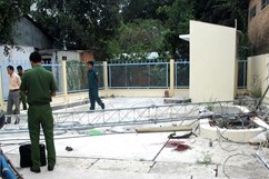 Đổ trụ phát sóng Đài truyền thanh, 2 người thương vong