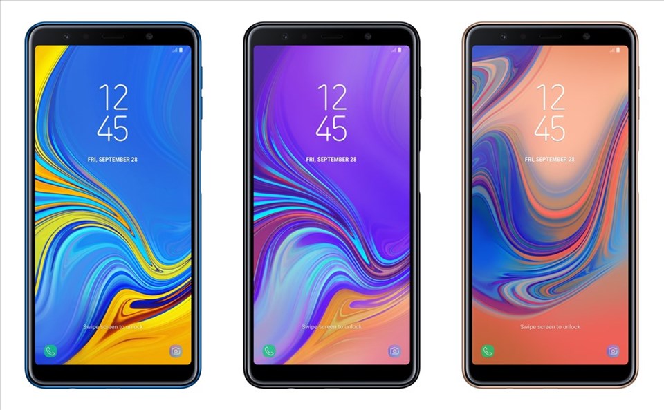 Mặt trước của galaxy A7. Mặt trước của galaxy A7.