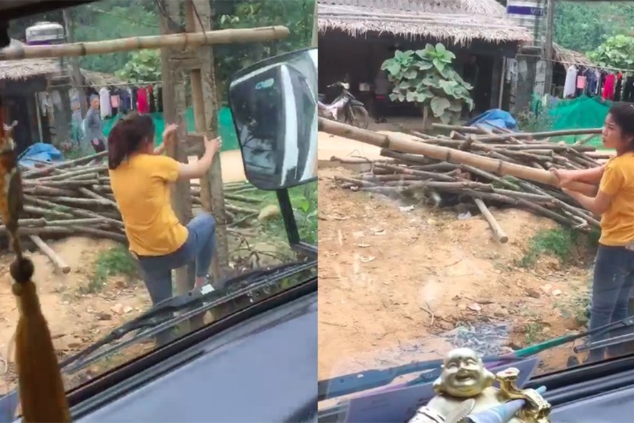 Một "BOT thôn" ở Yên Bái. Ảnh cắt từ clip.