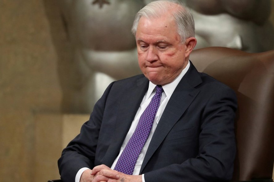 Ông Jeff Sessions bị buộc từ chức Bộ trưởng Tư pháp Mỹ. Ảnh: Reuters