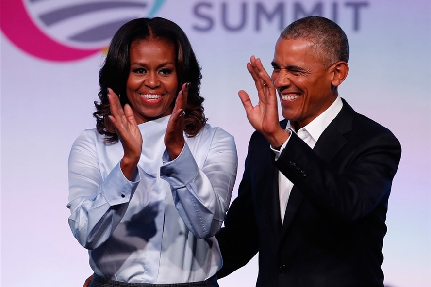 Vợ chồng cựu Tổng thống Barack Obama và Michelle Obama giành danh hiệu người được ngưỡng mộ nhất 2018. Ảnh: Getty Images