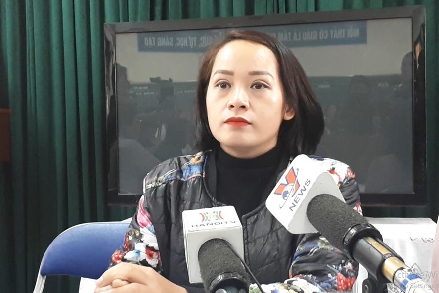 Chị Ngô Thanh Tâm - phụ huynh của học sinh bị bạn tát - cho biết sẽ tha thứ cho cô giáo.