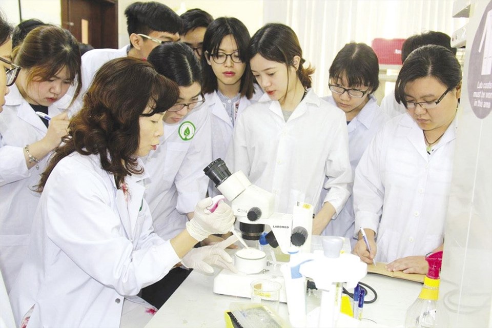 Nghiên cứu khoa học tại Trường Đại học Quốc tế. Ảnh: Minh Quân Nghiên cứu khoa học tại Trường Đại học Quốc tế. Ảnh: Minh Quân