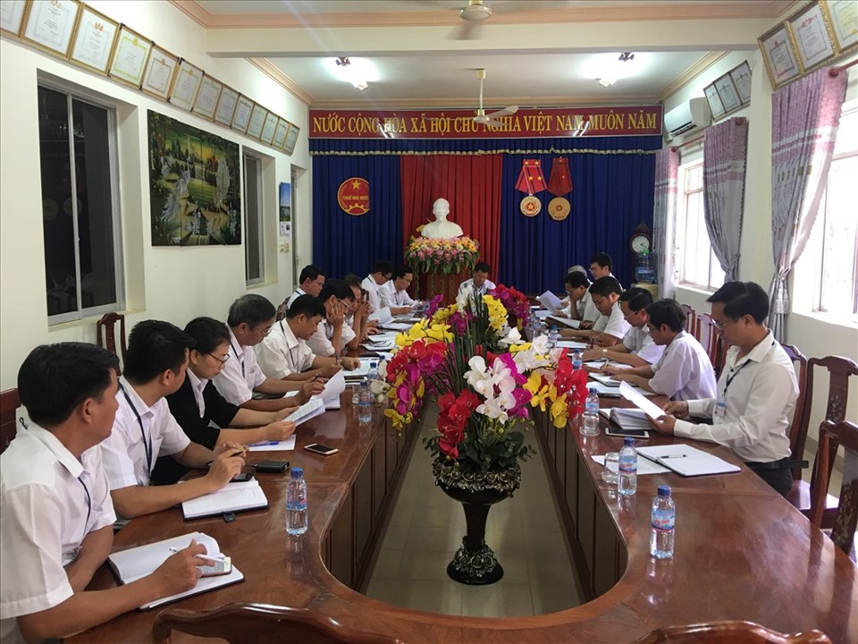 Tại một cuộc họp của ngành thuế tỉnh Bình Phước. Ảnh: B.P Tại một cuộc họp của ngành thuế tỉnh Bình Phước. Ảnh: B.P