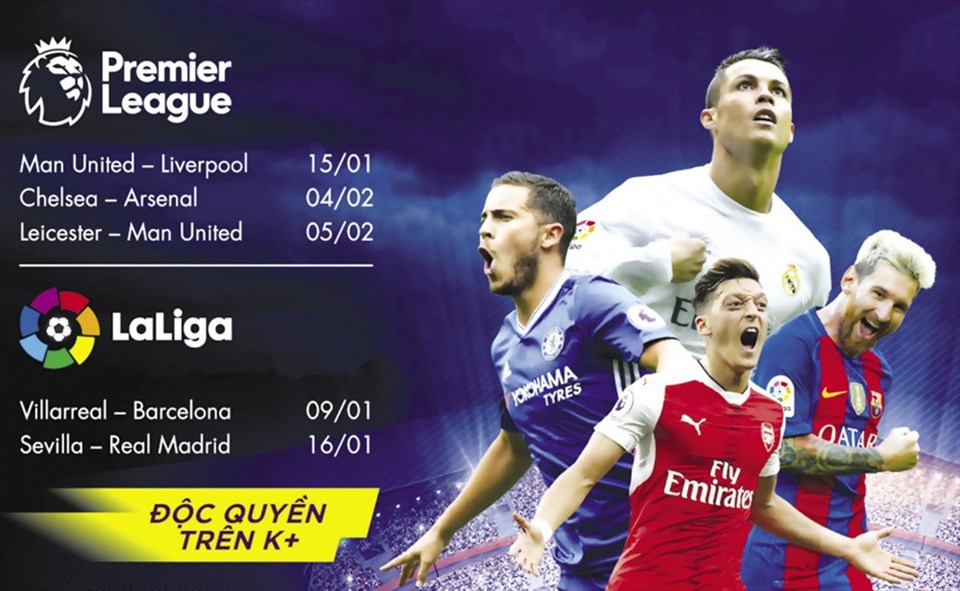 K+ đã mua bản quyền EPL liên tiếp 9 mùa (3 lần hợp đồng) từ 2010 -2019 nhưng có nguy cơ "trắng tay" từ mùa giải 2019-2020 vì Facebook (nguồn ảnh: www.kplus.vn). K+ đã mua bản quyền EPL liên tiếp 9 mùa (3 lần hợp đồng) từ 2010 -2019 nhưng có nguy cơ "trắng tay" từ mùa giải 2019-2020 vì Facebook (nguồn ảnh: www.kplus.vn).