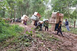 Trắng trợn vượt biên trái phép, ngang nhiên cõng hàng lậu