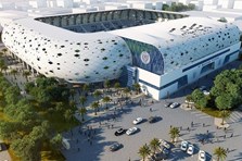 Toàn cảnh sân vận động diễn ra trận Việt Nam quyết đấu Jordan