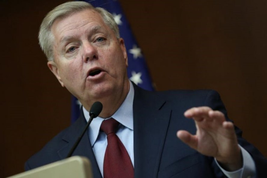 Thượng nghị sĩ Mỹ Lindsey Graham. Ảnh: Reuters.