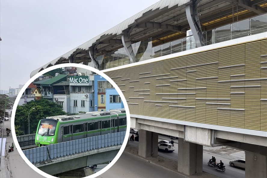 Tàu đường sắt trên cao Cát Linh - Hà Đông khó có thể đưa vào khai thác thương mại trước Tết Kỷ Hợi. Ảnh Trần Vương