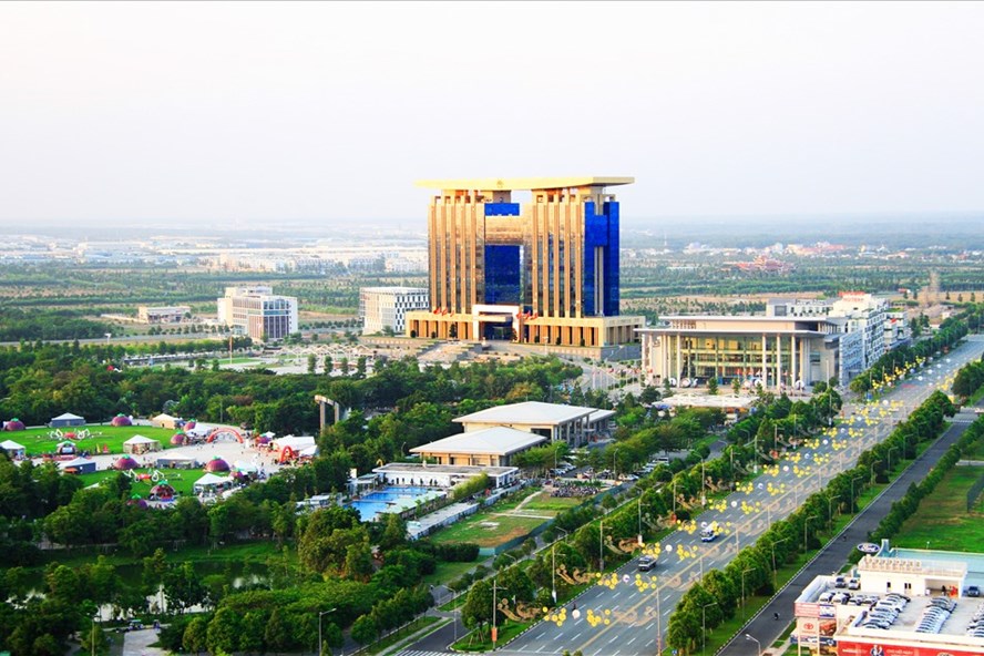 Trung tâm hành chính TP thông minh Bình Dương. Ảnh: N.X.T