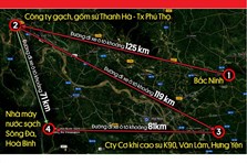 Infographic: Lộ trình 320km của nhóm đối tượng đổ dầu bẩn vào nước sông Đà