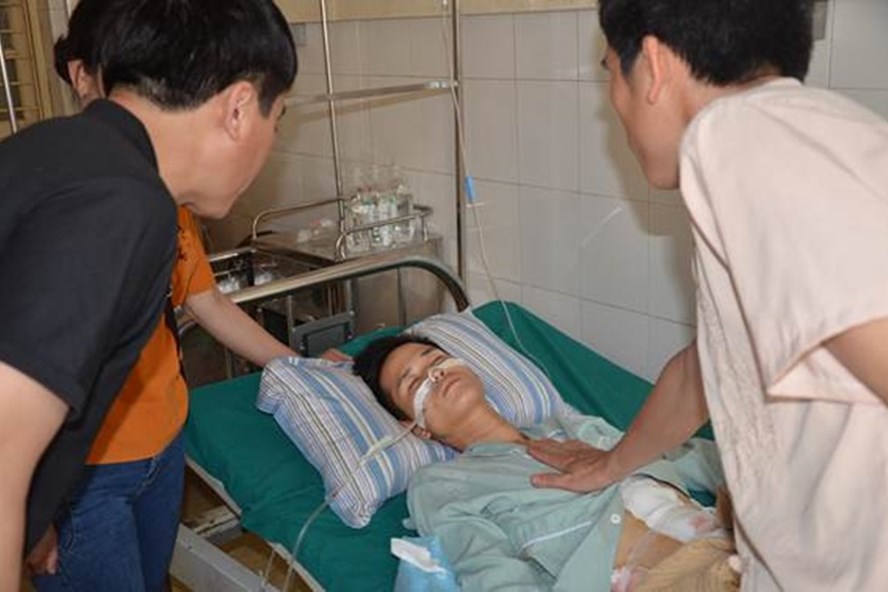 Sức khoẻ cá»§a Äá»i tượng Lò VÄn Luân Äang dần phục há»i. Ảnh: CACC.