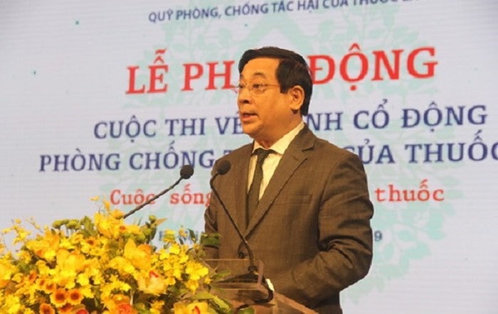 &Ocirc;ng Lương Ngọc Khu&ecirc; ph&aacute;t biểu tại buổi lễ