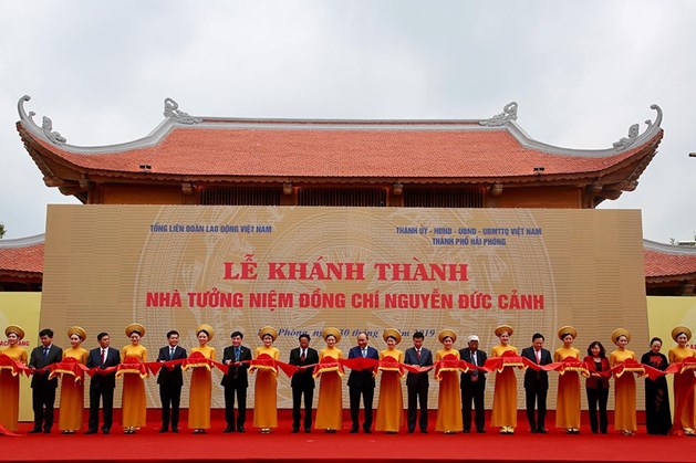 Công trình xây dựng Nhà tưởng niệm đồng chí Nguyễn Đức Cảnh khánh thành cuối tháng 1.2019. Ảnh: SƠN TÙNG